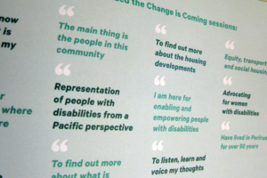 Page from a document showing pull out quotes